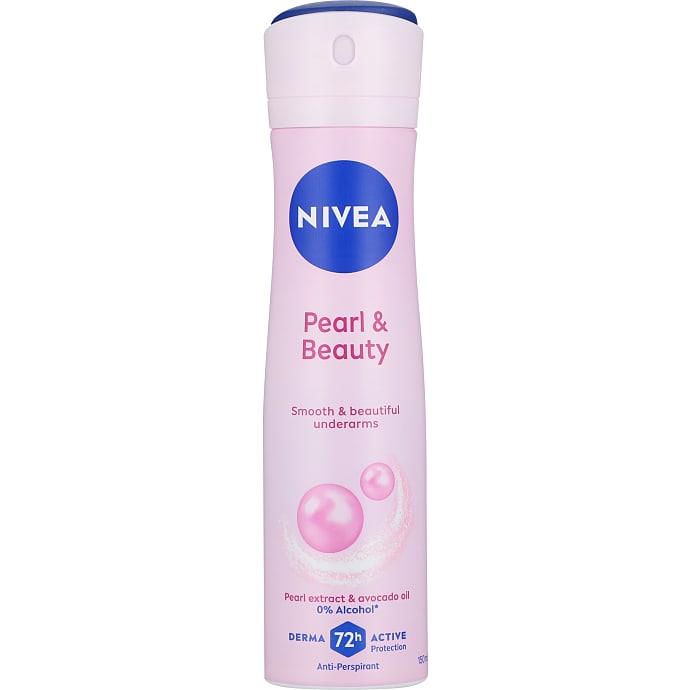 Pearl & Beauty antiperspirant deospray m. perleekstrakt og avocadoolie