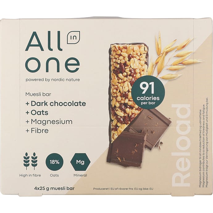 Müslibar m. mørk chokolade