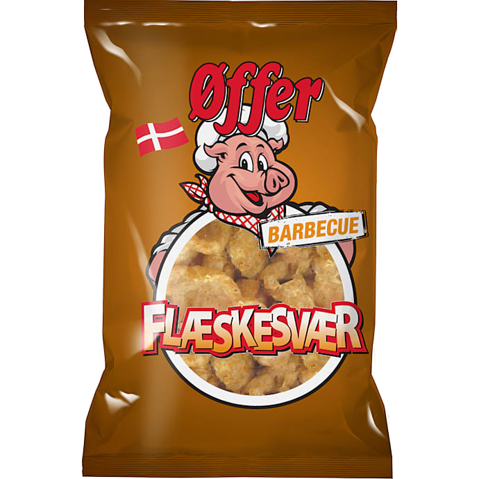 Flæskesvær m. barbecue