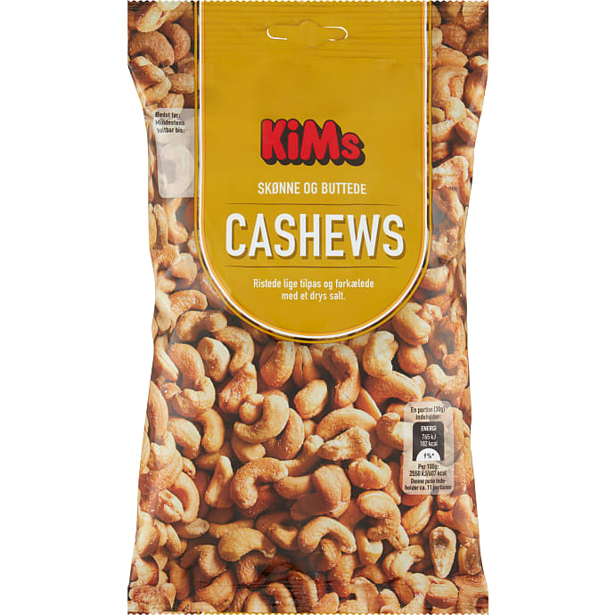 KiMs Saltede Cashewnødder 325 g