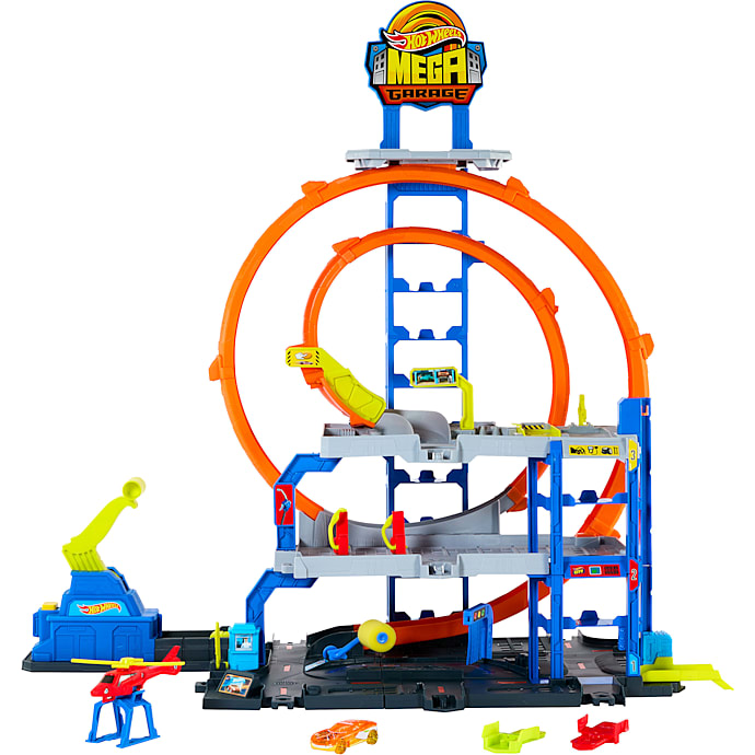 Hot Wheels Mega Loop Garage – flere varianter – assorteret