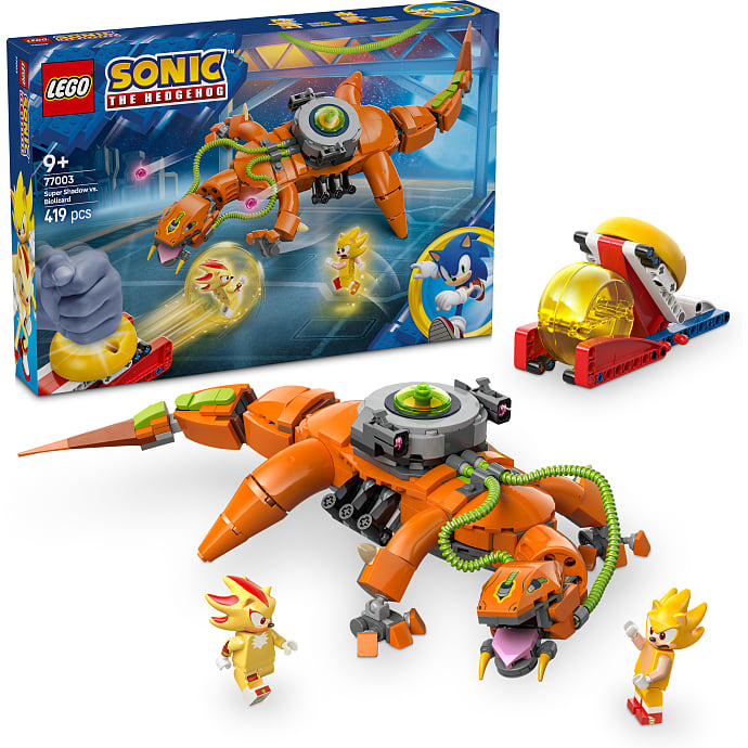 LEGO Sonic the Hedgehog Super Shadow mod Biolizard