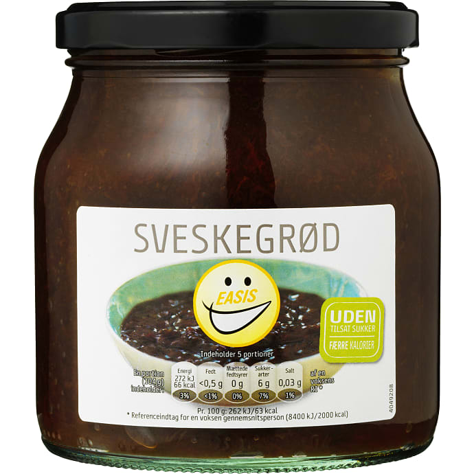 Sveskegrød u. tilsat sukker