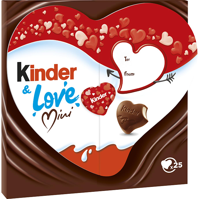 Chokoladehjerter i æske