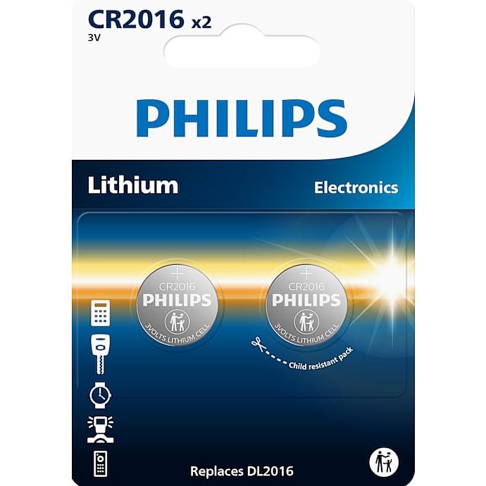 Philips Knapcellebatterier CR2016