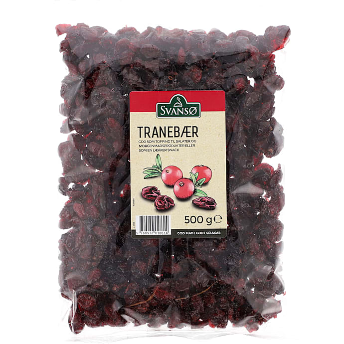 Tørrede tranebær