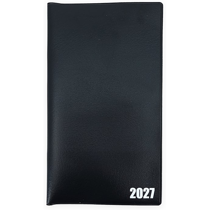 1Conzept Kalender 2027 Sort Kunstlæder