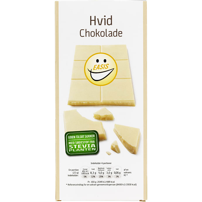 Hvid chokolade u. tilsat sukker