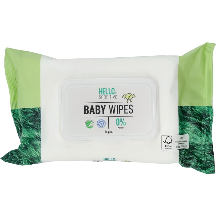 Hello Sensitive Vådeservietter 54 stk
