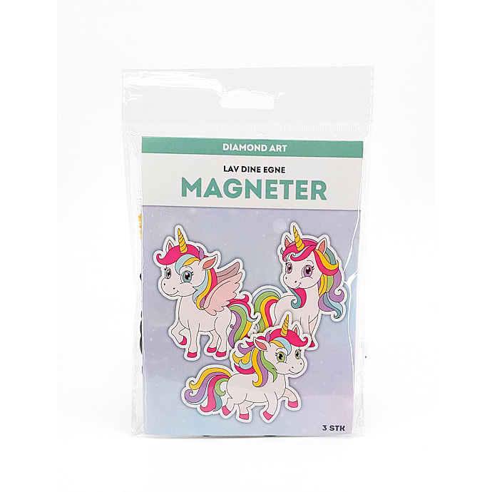 Diamond Art magneter - enhjørning