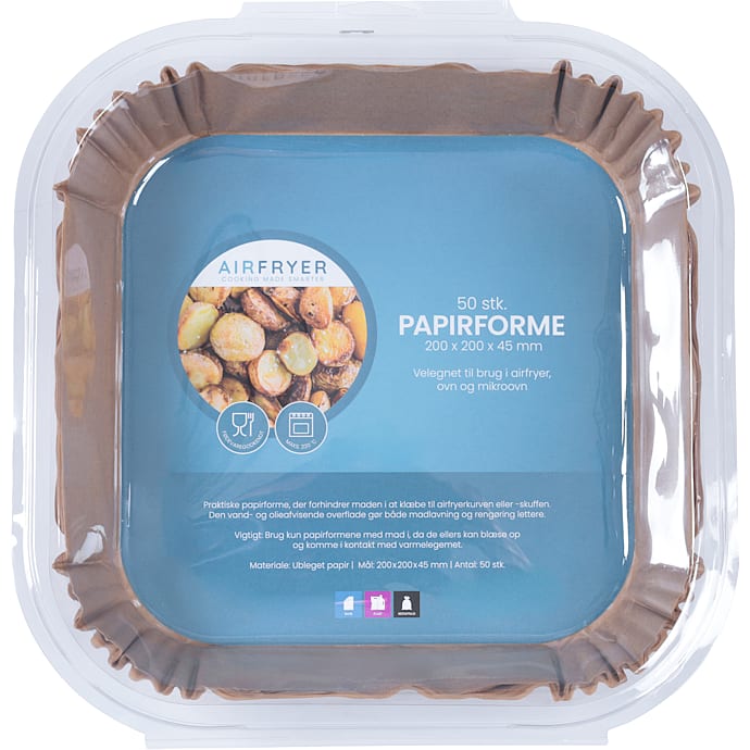Airfryer bagepapir 50 stk