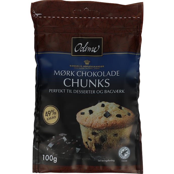 Odense Mørke Chokoladestykker 49% kakao