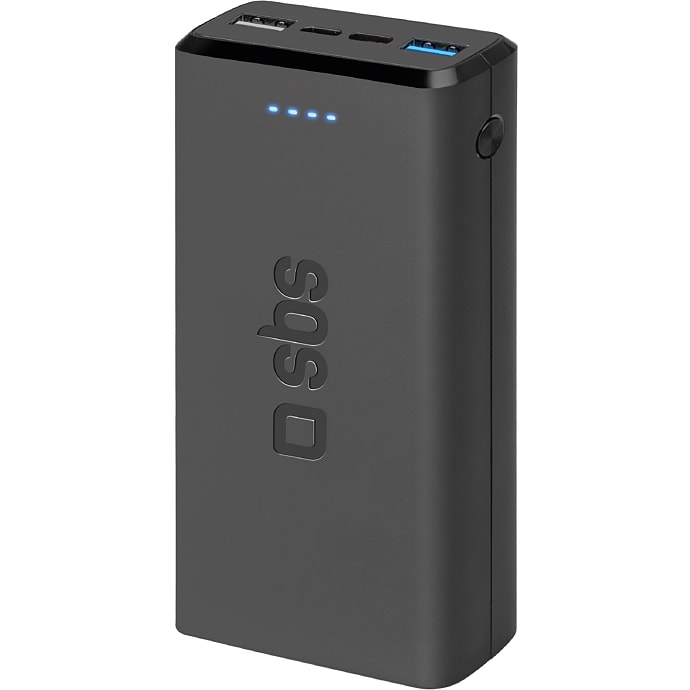 SBS powerbank 20.000 mAh sort