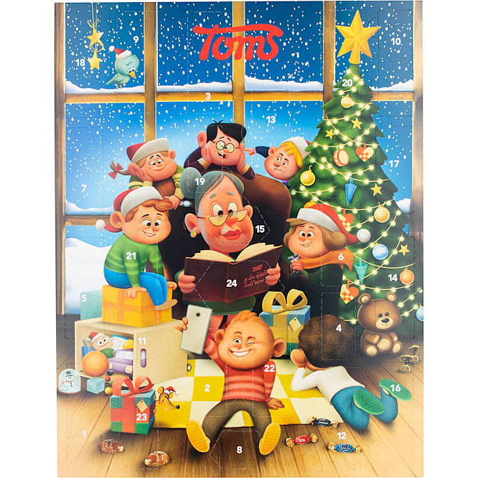 Julekalender m. blandet chokolade