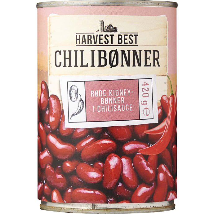 Harvest Best Røde Kidneybønner i Chilisauce 420 g