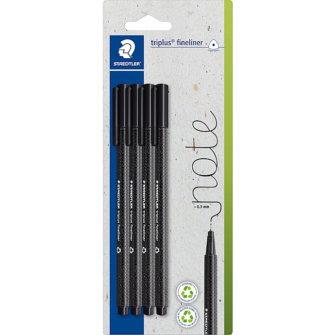 Staedtler Triplus fineliner sort