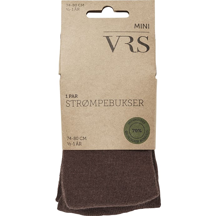 VRS baby strømpebukser str. ½-1 år - brun