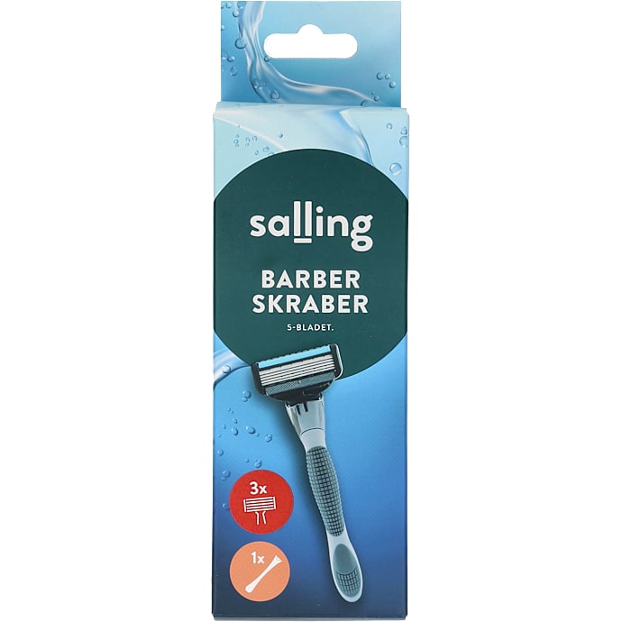 Salling Barberskraber 5-blads m. refill