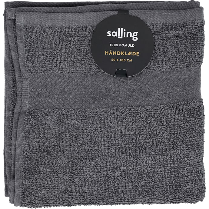 Salling håndklæde 50x100 cm - mørkegrå