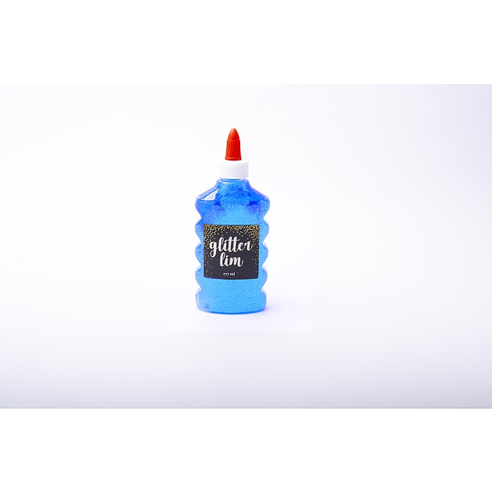 Glitter lim - 177ml blå laser