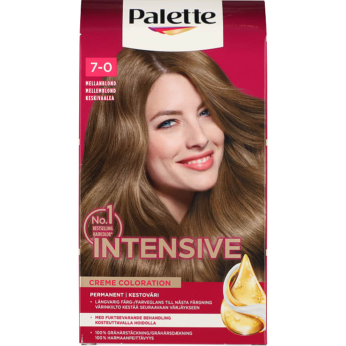 Palette Permanent Hårfarve 7-0 Midway Blonde