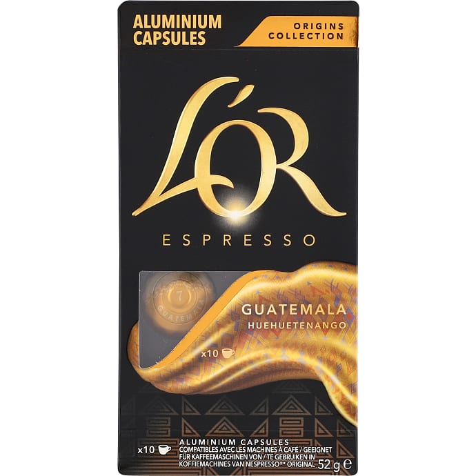 L'OR Guatemala kaffekapsler 10 stk