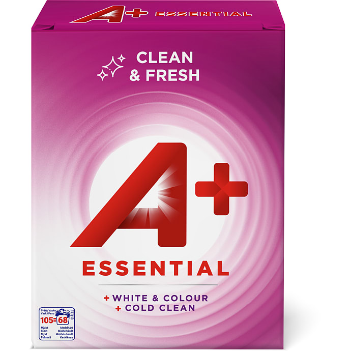 A+ Vaskepulver Hvid- og Kulørt Vask