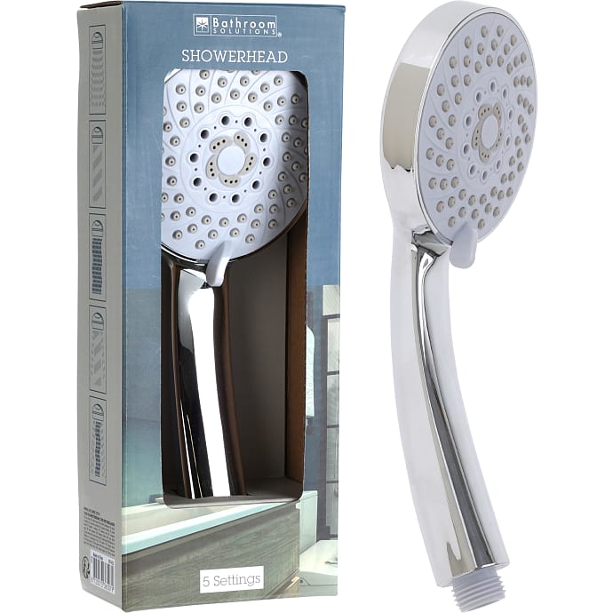 Bathroom Solutions Brusehoved 5 funktioner krom