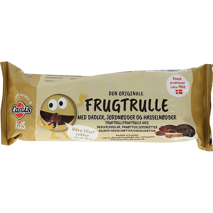 Frugtrulle m. peanuts og hasselnødder
