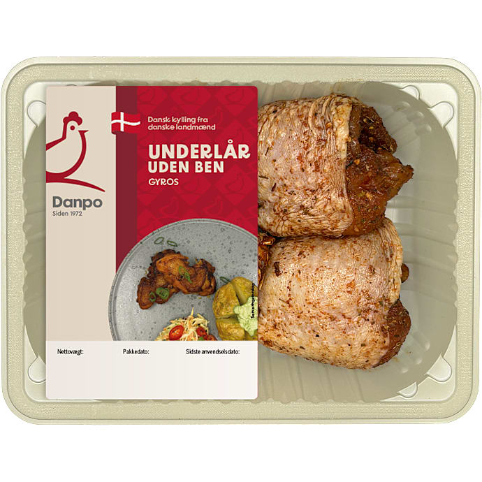 Danpo Udbenet Kyllingeunderlår Gyros 300 g