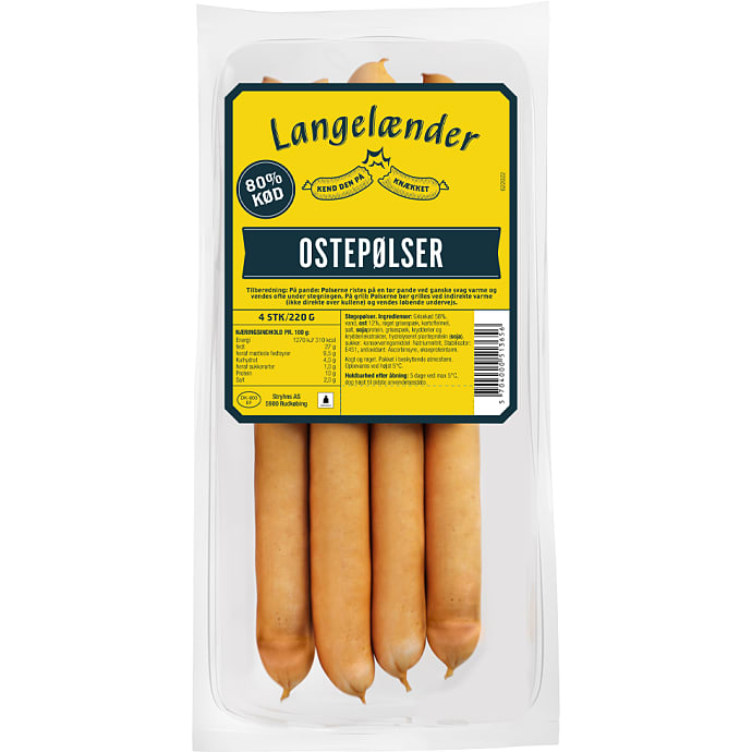 Ostepølser 58% kød