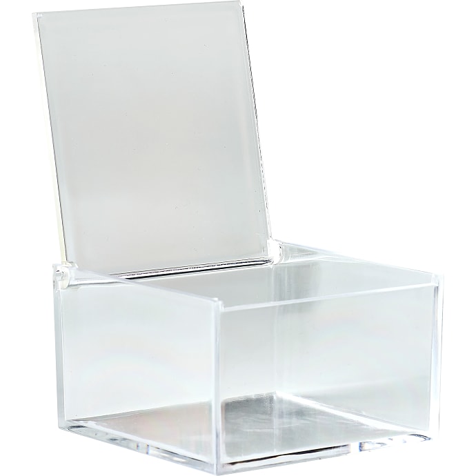 Opbevaringsbox med låg i plexiglas - Gennemsigtig