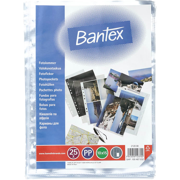 Bantex Fotolomme 0,10 mm Højformat