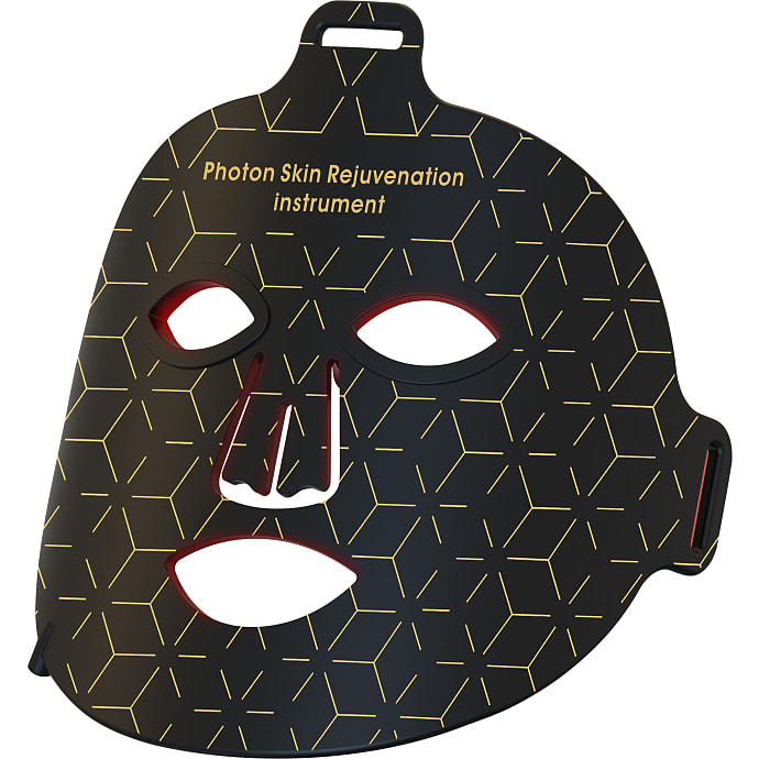 Essential LED infrarød maske til ansigtsbehandling - sort