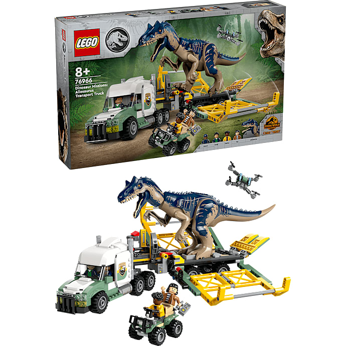 LEGO Jurassic World Dinosaurmissioner: Allosaurus-transportvogn 76966