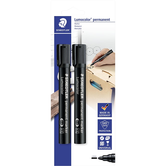 Staedtler Lumocolor permanent marker sort