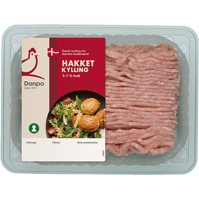 Landkylling Hakket kyllingekød 3-7% fedt 450 g
