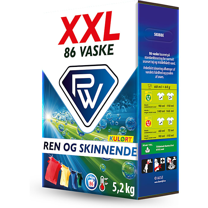 PW Vaskepulver Kulørt Vask