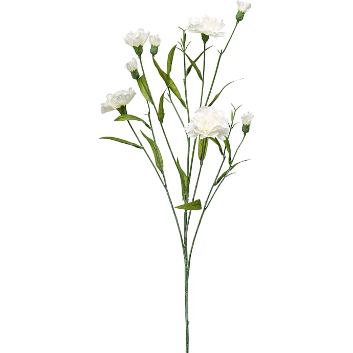 Nellike creme kunstig blomsterstilk