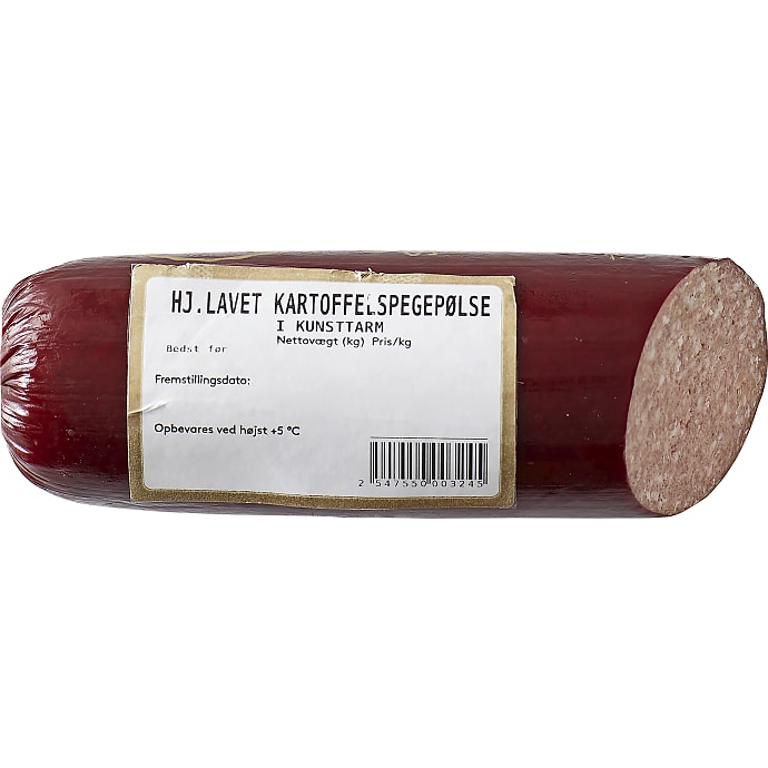 Eget pølsemageri Kartoffelspegepølse