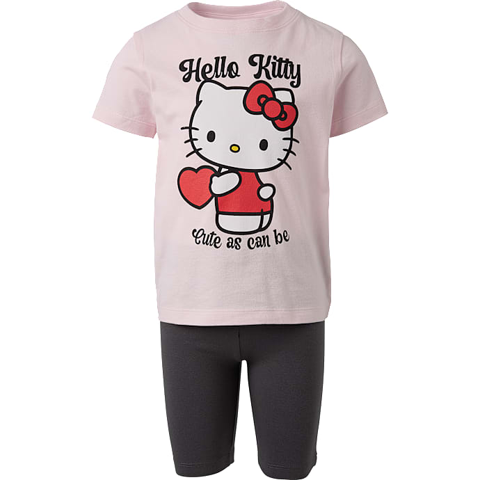 Hello Kitty shorts sæt str. 86/92 - lyserød/sort