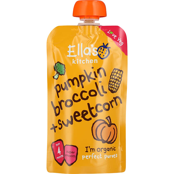 Mos m. græskar, broccoli og majs fra 4 mdr. øko