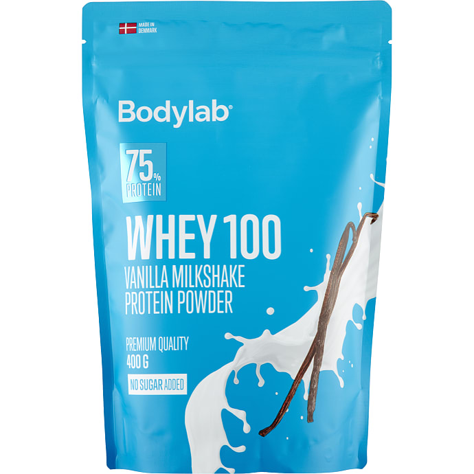 Proteinpulver m. vaniljesmag u. tilsat sukker