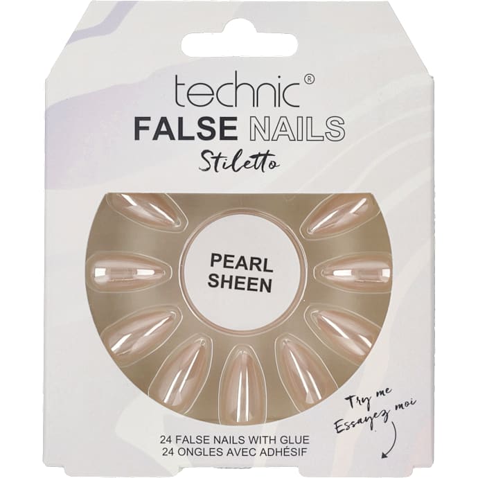 Kunstige negle Pearl Sheen