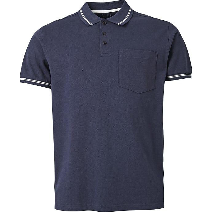 VRS herre polo str. 3XL - mørkeblå
