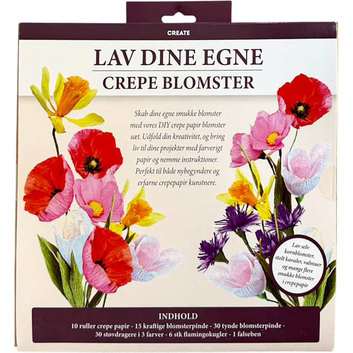 Crepe DIY blomster