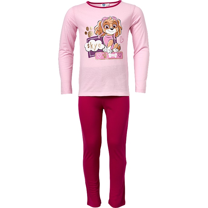 Paw Patrol pyjamas str. 98/104 - lyserød/rød