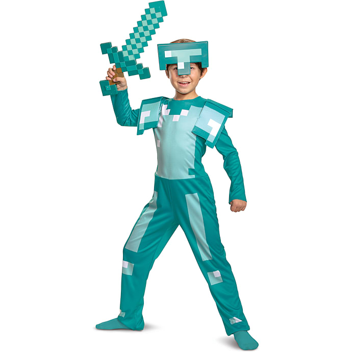 Minecraft Diamond Armour kostume