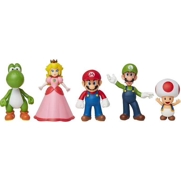 Nintendo Mario figurer - 5-pak