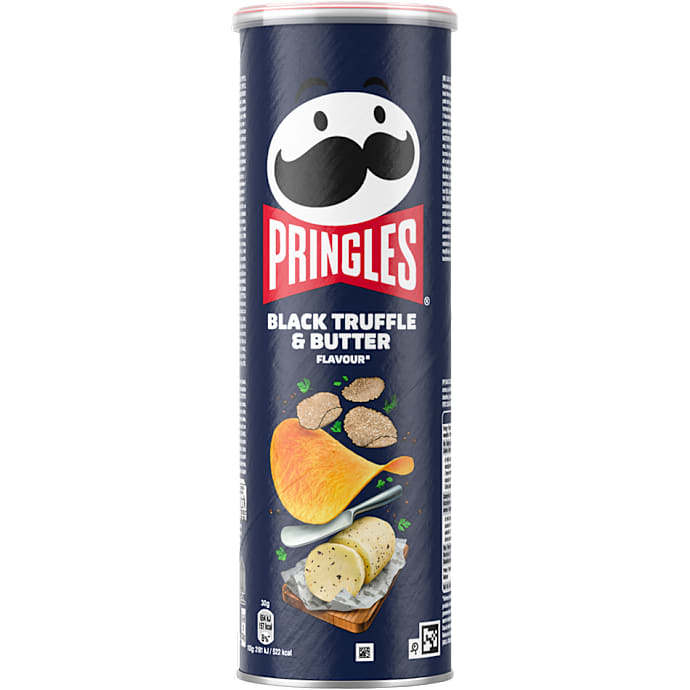Chips m. sort trøffel og smør